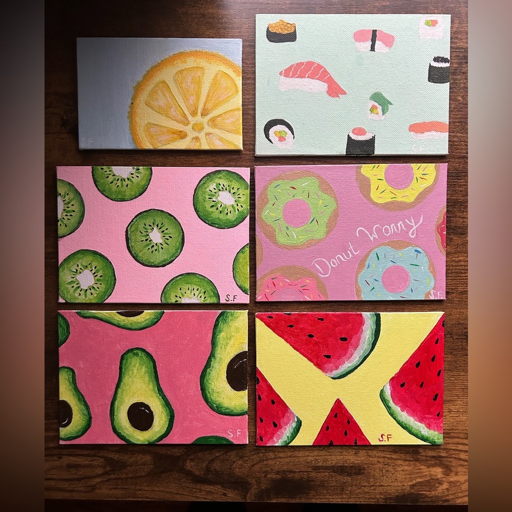 Colorful Vibrant Food Paintings